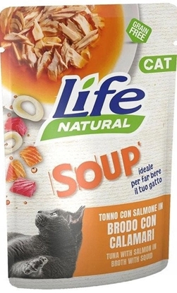 Picture of LIFE CAT SOUP 60g TUNA + SALMON IN SQUID  BROTH  /30