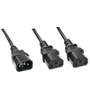 Picture of Lindy 1m C14 to 2 x IEC C13 Extension Cable