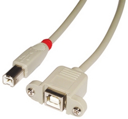 Attēls no Lindy 31801 USB cable 1 m USB 2.0 USB B Grey