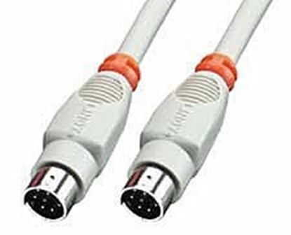 Изображение Lindy 8 Pin Mini DIN Cable 2 m parallel cable Grey