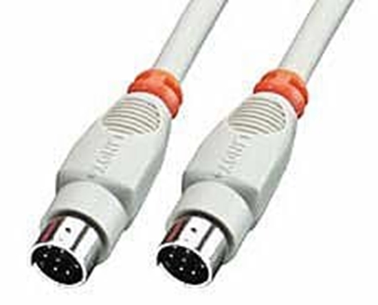 Изображение Lindy 8 Pin Mini DIN Cable 2 m parallel cable Grey