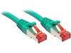 Picture of Lindy RJ-45 Cat.6 S/FTP 1m networking cable Green Cat6 S/FTP (S-STP)