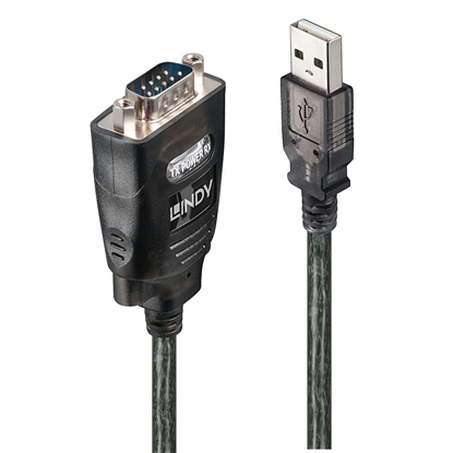Attēls no Lindy USB RS232 Converter w/ COM Port Retention