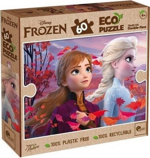 Picture of Lisciani LISCIANI DISNEY PUZZLE EKO DWUSTRONNE FROZEN 60 EL.