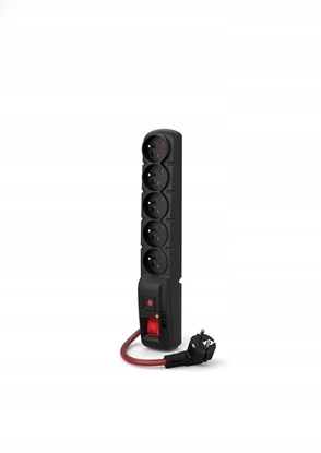 Attēls no Listwa zasilajca Acar F5 Power 16A (1,5m ; czarny)