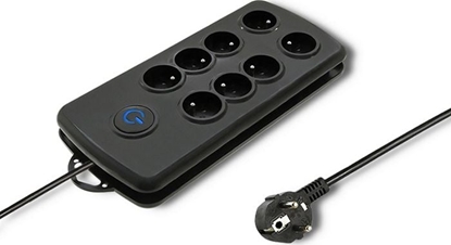 Picture of Listwa zasilajca Qoltec Swift przeciwprzepiciowa 8 gniazd 2.5 m czarna (50161)