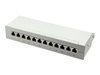 Picture of Logilink Patchpanel Tisch/Wand Cat.6A STP 12 Ports, grau