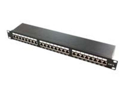Picture of Logilink Patchpanel 19" Einbau Kat.6 STP 24 Port, schw.