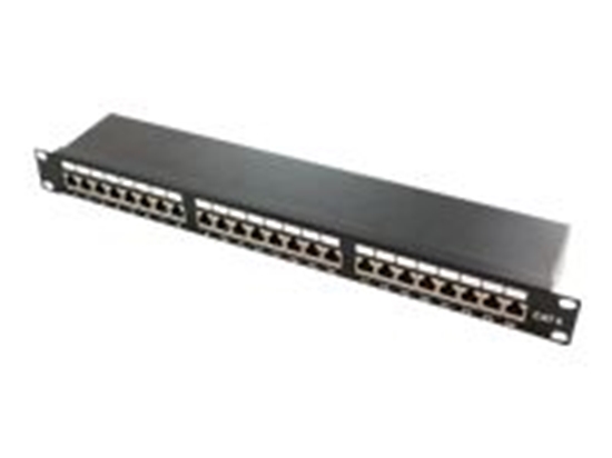 Изображение Logilink Patchpanel 19" Einbau Kat.6 STP 24 Port, schw.
