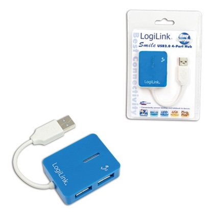 Attēls no Logilink USB-HUB "Smile" 4-Port o. NT blau