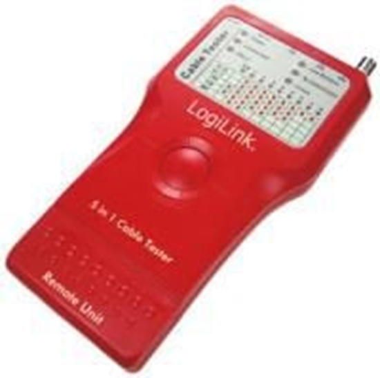 Picture of Logilink Kabeltester 5in1 RJ45/RJ11/USB/BNC/IEEE1394 Stecker