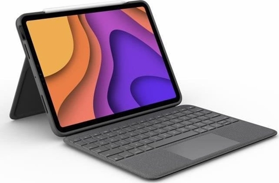 Picture of Logitech Etui z klawiatura do iPada - 4. generacji - LOGITECH - FOLIO TOUCH IPAD AIR - Szary