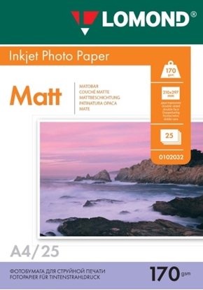 Picture of Lomond Photo Inkjet Paper Matte 170 g/m2 A4, 25 sheets, double sided