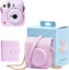 Изображение LoveInstant Zestaw 2w1 Futera Etui Case Do Fuji Instax Mini 12 + Album Na 64 Zdjcia / Fioletowy