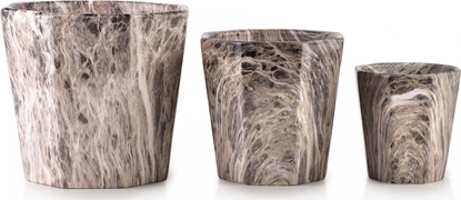 Attēls no Lumarko Komplet 3 Doniczek Xl:16xh14/l:12,5xh12/m:8,5h9cm!