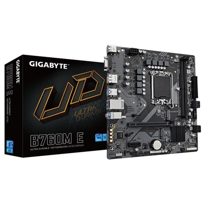 Attēls no Mainboard|GIGABYTE|Intel B760 Express|LGA1700|Micro-ATX|Memory DDR5|Memory slots 2|B760ME1.0
