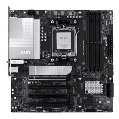 Attēls no Mainboard|MSI|AMD B850|SAM5|Micro-ATX|Memory DDR5|Memory slots 4|PROB850M-PWIFI