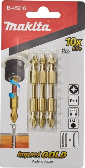 Picture of Makita KONCOWKA WKRETAKOWA PODWOJNA IG PZ1 65MM 3SZT