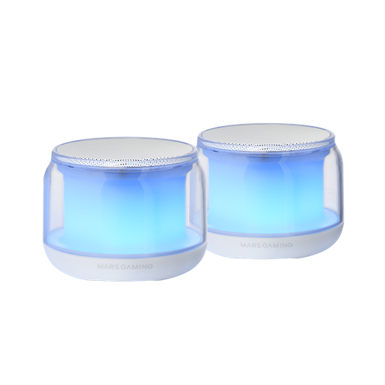 Picture of Mars Gaming MSAURAW USB DSP Stereo PC Speaker 15W / RGB / Bluetooth 5.3