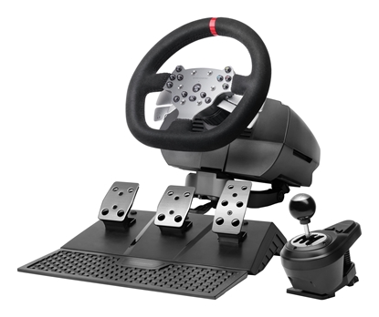 Picture of Mars Gaming MWHRSX Gaming Steering Wheel + Pedals Android, PC, PlayStation 4, Xbox Series S, Xbox Series X, iOS