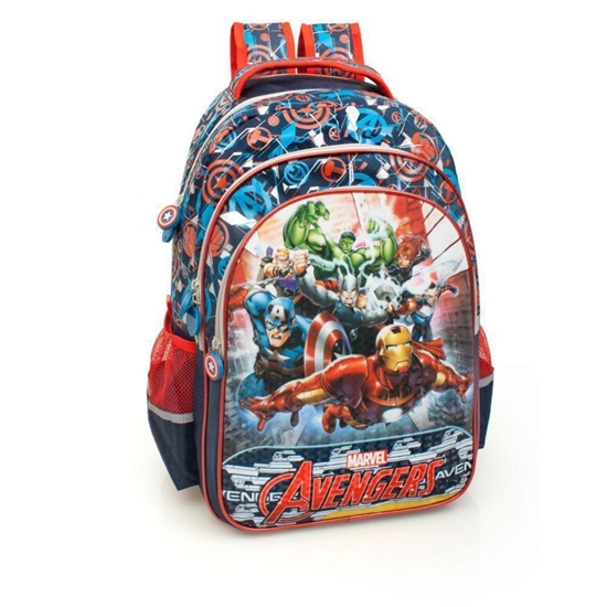 Picture of Marvel Premium Mugursoma zēniem Avengers Deluxe XL 3D 61213 Blue