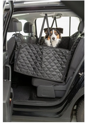 Picture of Mata samochodowa, dla psa, czarna, 1,64 x 1,61 m, na tylne siedzenie