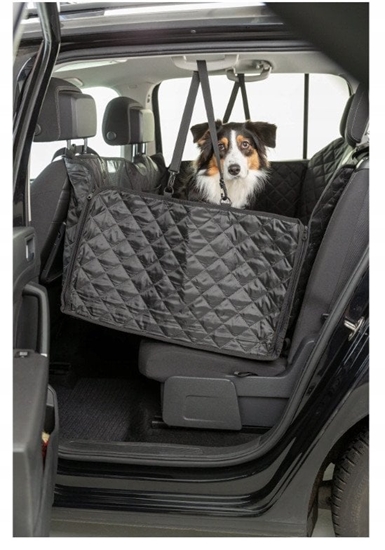Picture of Mata samochodowa, dla psa, czarna, 1,64 x 1,61 m, na tylne siedzenie