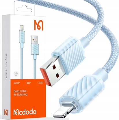 Изображение Kabel USB Mcdodo Lightning - USB-A 1.2 m Niebieski (CA-3641)