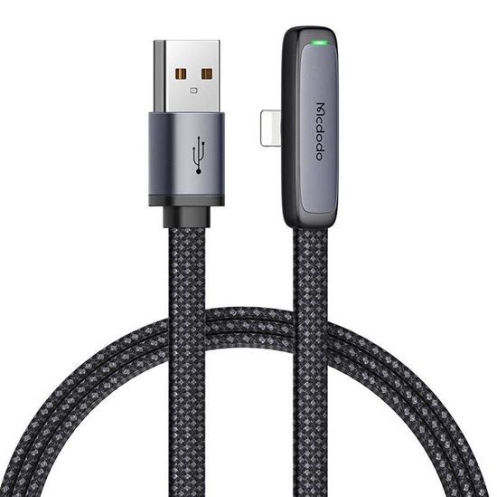 Изображение Mcdodo Mcdodo CA-2791 USB to lightning angle cable, 1.8m (black)