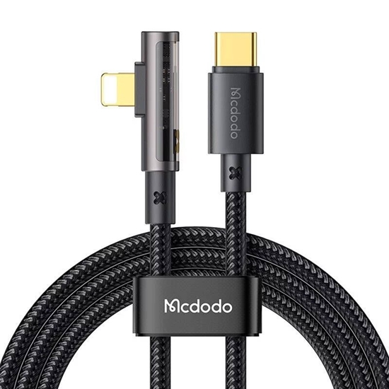 Изображение Mcdodo McDodo CA-3390 36W 1.2m USB-C to Lightning angle cable (black)