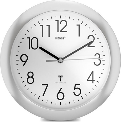 Picture of Mebus 52451 wireless wall clock silver