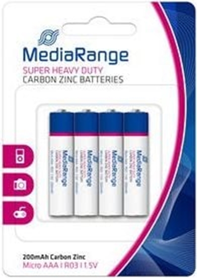 Picture of Mediarange Batterie micro AAA Carbon-Zink/R03 1,5V 4Stk.