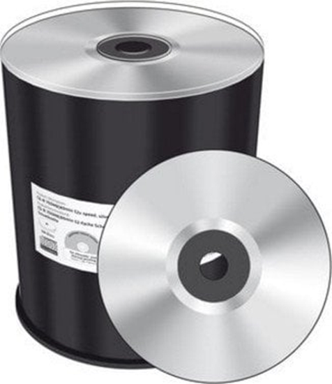 Изображение Mediarange CD-R 700MB 100pcs vollflächig bedruckbar silber