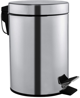 Attēls no Mediclinics atkritumu tvertne ar pedli, 20 l, matts nersjoais trauds AISI 410