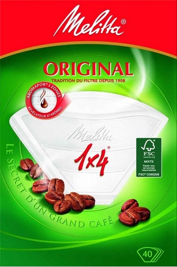 Picture of Melitta 1x4  40 gab. - Kafijas filtri