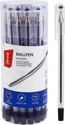 Изображение MemoBe Dugopis biurowy 0,7mm czarny tuba (20szt) MemoBe