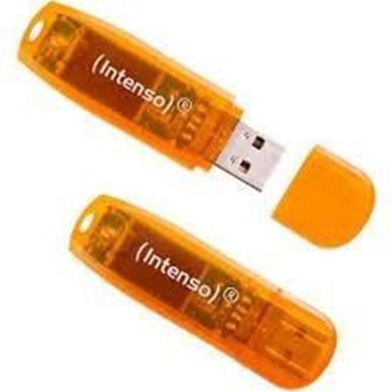 Изображение MEMORY DRIVE FLASH USB2 2X64GB/RAINBOW 3502492 INTENSO