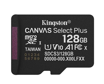 Picture of Atmiņas karte Kingston MicroSDXC 128GB Canvas Select Plus bez adaptera