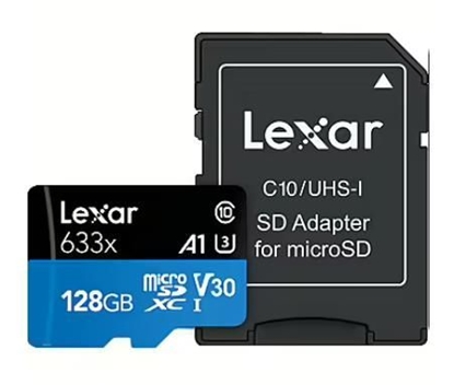 Picture of MEMORY MICRO SDXC 128GB UHS-I/W/A LMSBLPL128G-BNANG LEXAR