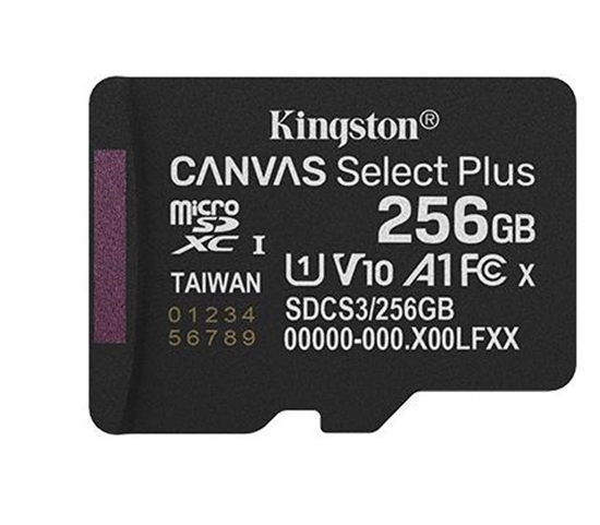 Picture of Atmiņas karte Kingston MicroSDXC 256GB Canvas Select Plus bez adaptera
