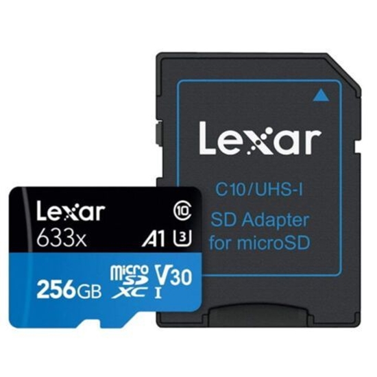 Picture of MEMORY MICRO SDXC 256GB UHS-I/W/ADAPTER LSDMI256BB633A LEXAR