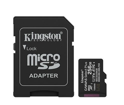 Изображение MEMORY MICRO SDXC 256GB UHS-I/W/ADAPTER SDCS3/256GB KINGSTON