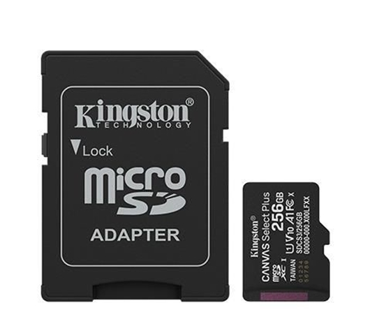Picture of MEMORY MICRO SDXC 256GB UHS-I/W/ADAPTER SDCS3/256GB KINGSTON