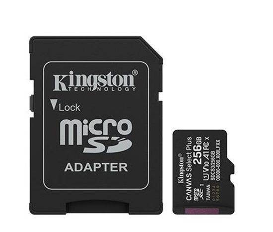 Picture of MEMORY MICRO SDXC 256GB UHS-I/W/ADAPTER SDCS3/256GB KINGSTON