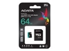 Picture of MEMORY MICRO SDXC 64GB W/ADAP./AUSDX64GUI3V30SA2-RA1 ADATA
