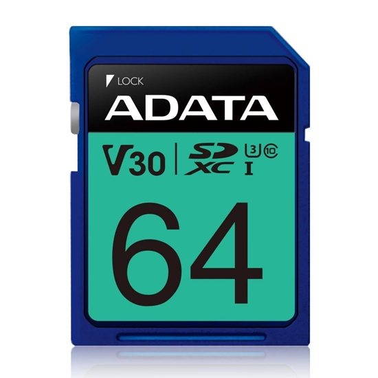 Picture of MEMORY SDXC 64GB V30/ASDX64GUI3V30S-R ADATA