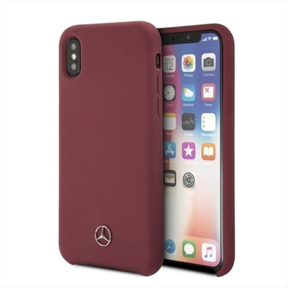 Picture of Mercedes iPhone X hard case czerwony (MEHCPXSILRE)
