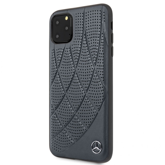 Изображение Mercedes-Benz Apple iPhone 11 Pro Max Quilted Genuine Leather Blue