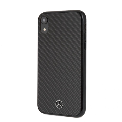 Attēls no Mercedes-Benz Apple iPhone XR Hard Case Real Carbon Fiber Black