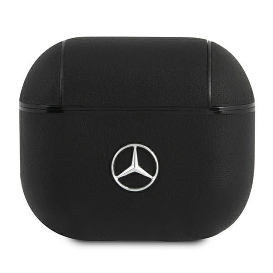 Picture of MEA3CSLBK Mercedes Leather Case for AirPods 3 Blac